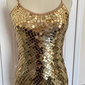 Gold tank top